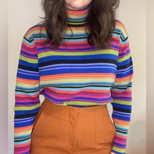 Rainbow Turtle neck